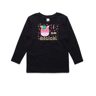 Unicorn I am magical long sleeve tee Thumbnail