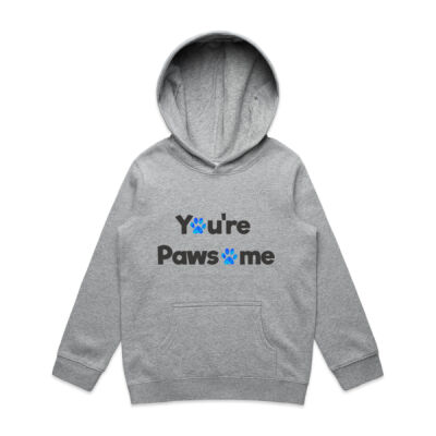 YOU'RE PAWSOME Kids Pullover Hoodie Thumbnail