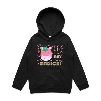 I AM MAGICAL UNICORN Kids Pullover Hoodie Thumbnail