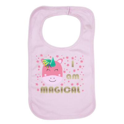 UNICORN, MERMAID, PRINCESS IT DOESN'T MATTER I'M SPECIAL  Baby Organic Bib 2 Thumbnail